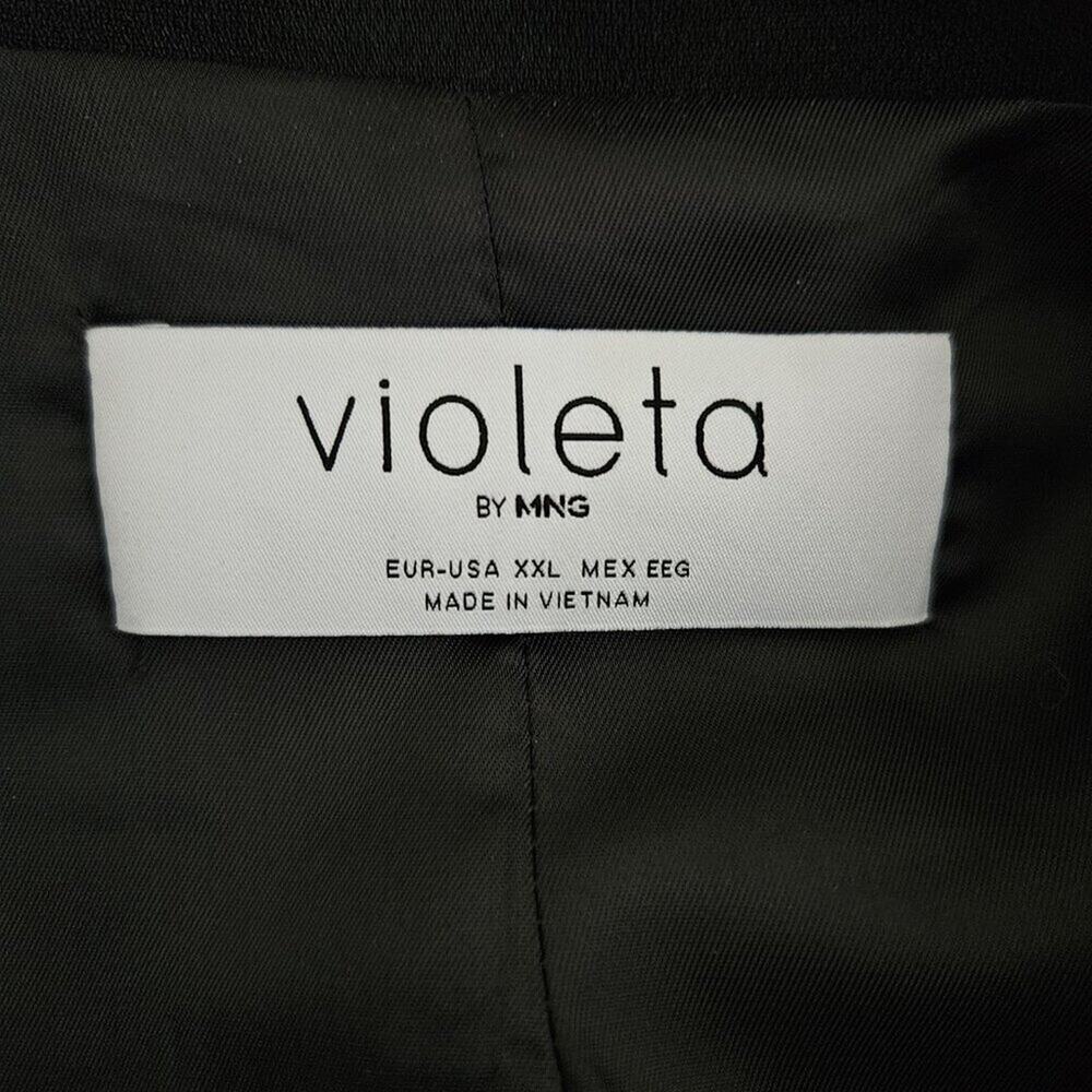 Violeta by MNG Black Blazer 1 Button - Size XXL- EUC - Picture 3 of 7